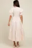 Cream Contrast Top Tiered Midi Dress sold by Pinkblush