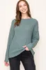 Olive Pattern Knit Sweater sold by Pinkblush