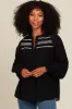 Black Embroidered Smocked Blouse sold by Pinkblush