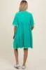 Jade Button Front Frayed Maternity Dress sold by Pinkblush