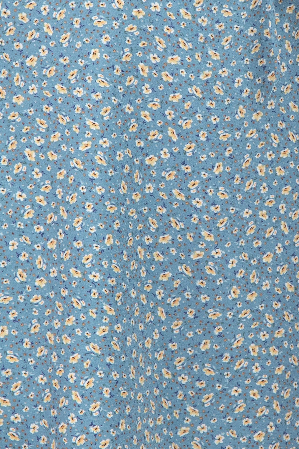 Blue Floral Cinched Sweetheart Neck Dress sold by Pinkblush product image thumbnail 5