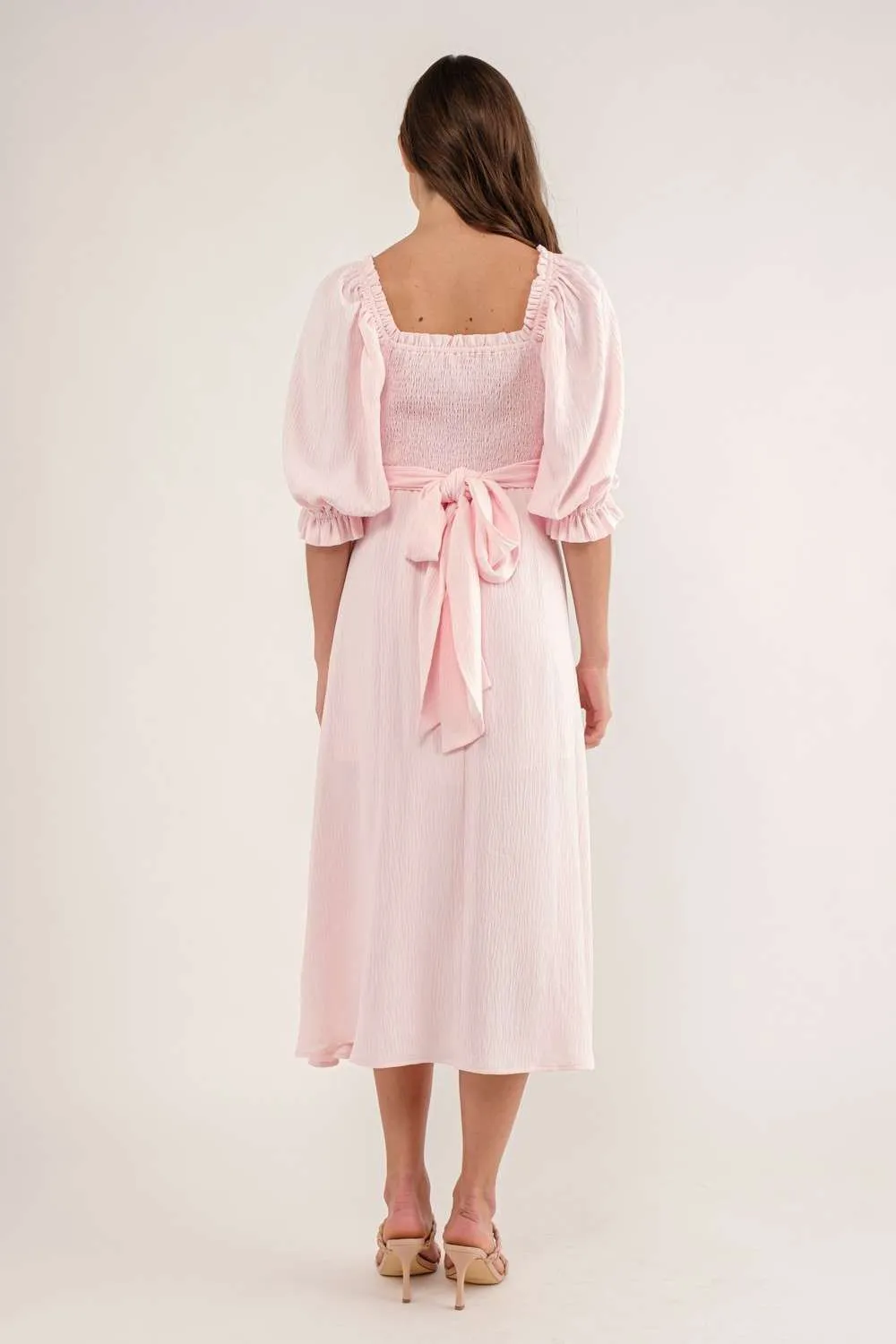 Light Pink Cutout Maxi Dress sold by Pinkblush product image thumbnail 3