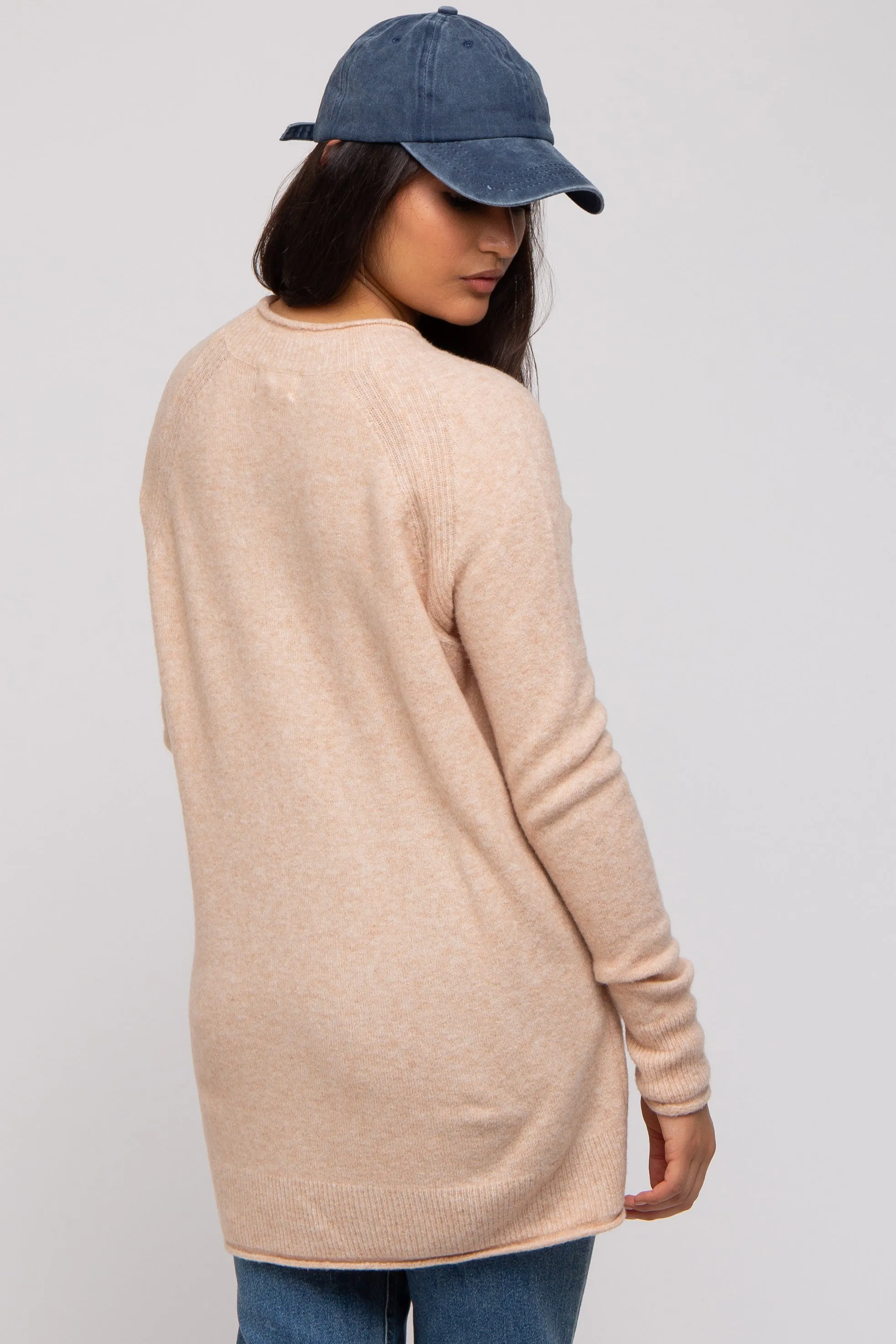 Beige Brushed Knit Sweater sold by Pinkblush product image thumbnail 4
