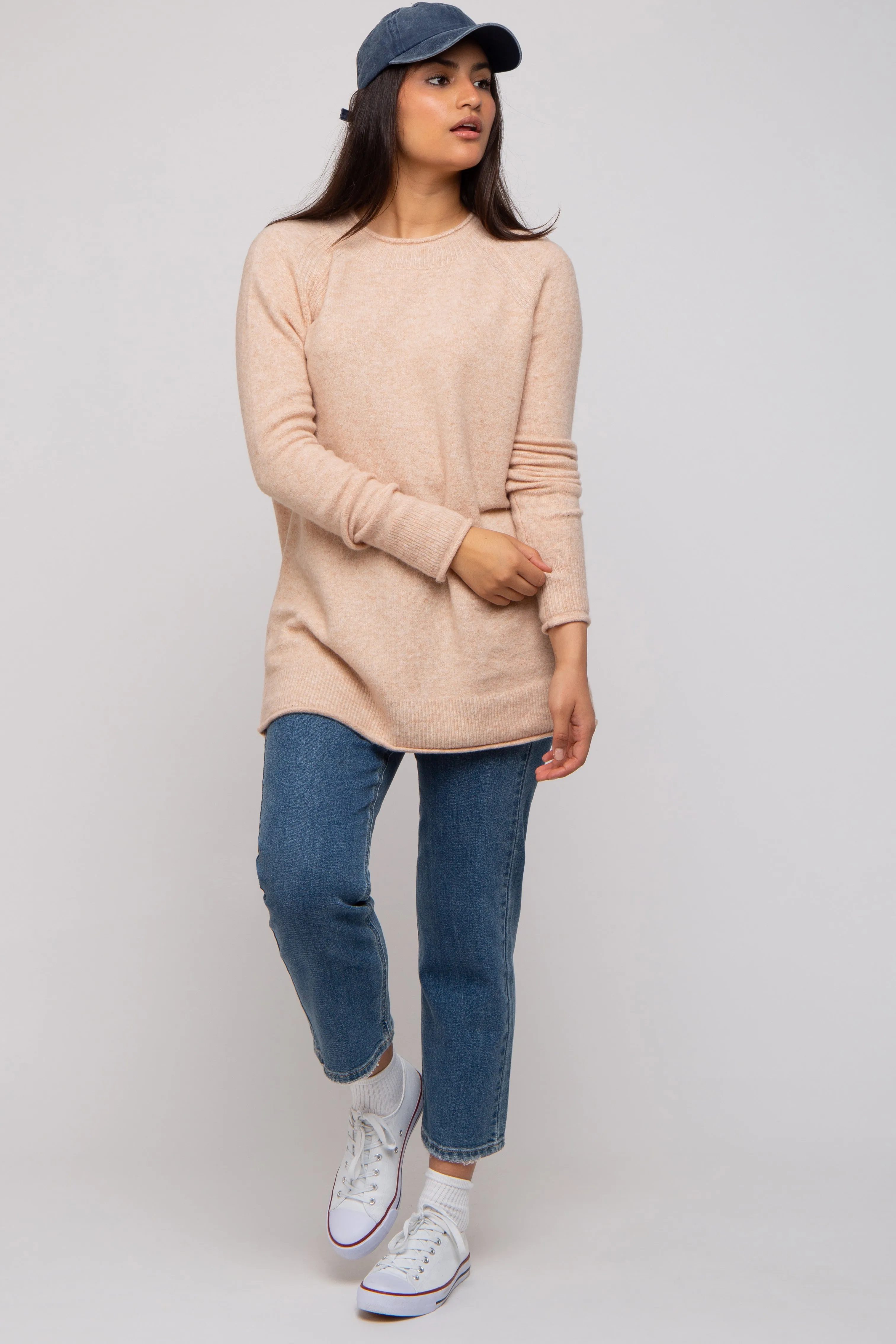 Beige Brushed Knit Sweater sold by Pinkblush product image thumbnail 5
