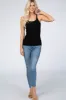 Black Ribbed Tank Top sold by Pinkblush