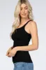 Black Ribbed Tank Top sold by Pinkblush