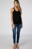 Black Ribbed Racerback Maternity Tank Top sold by Pinkblush
