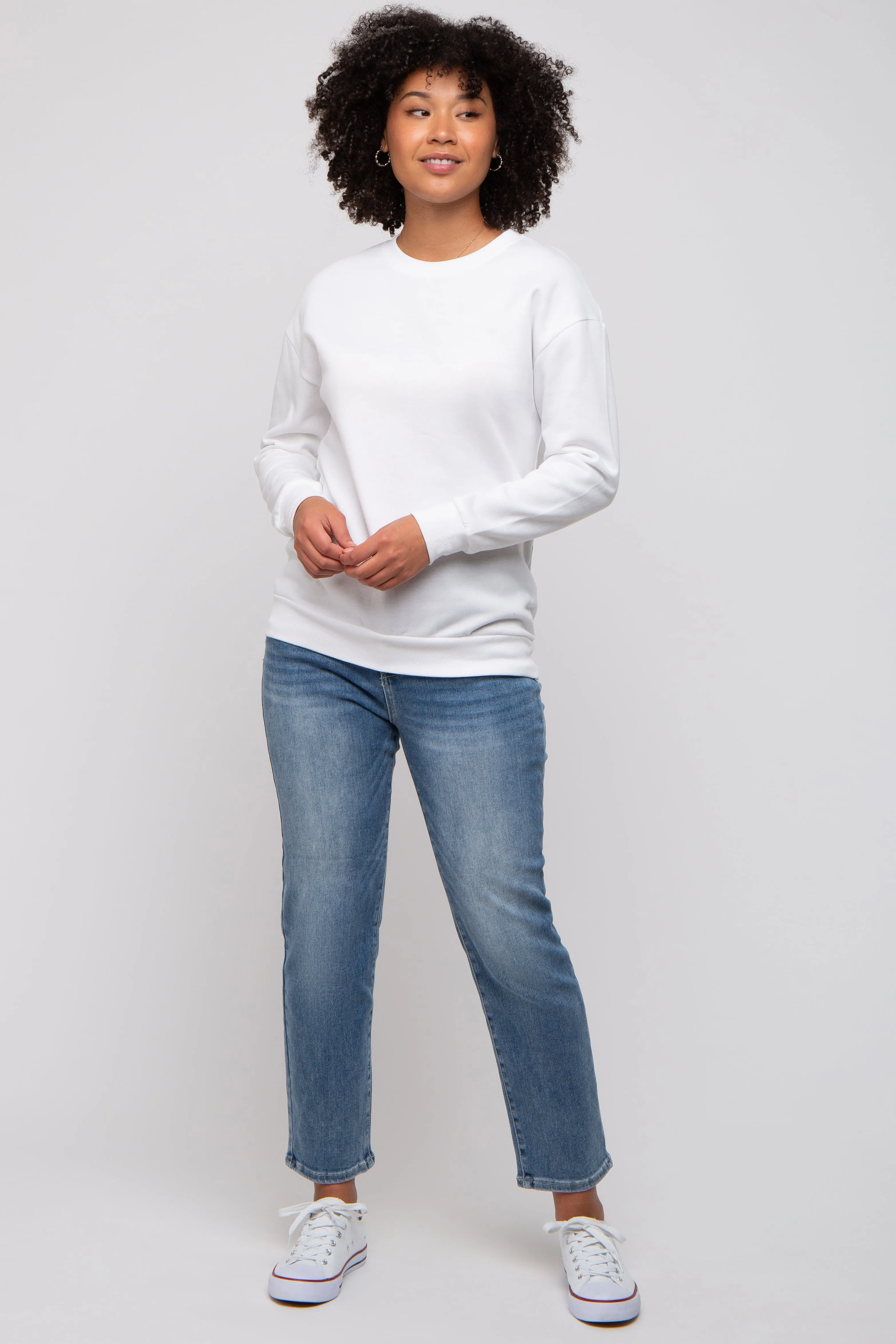 Ivory Pullover Sweatshirt sold by Pinkblush product image thumbnail 5