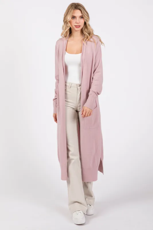 Light Pink Long Cardigan sold by Pinkblush