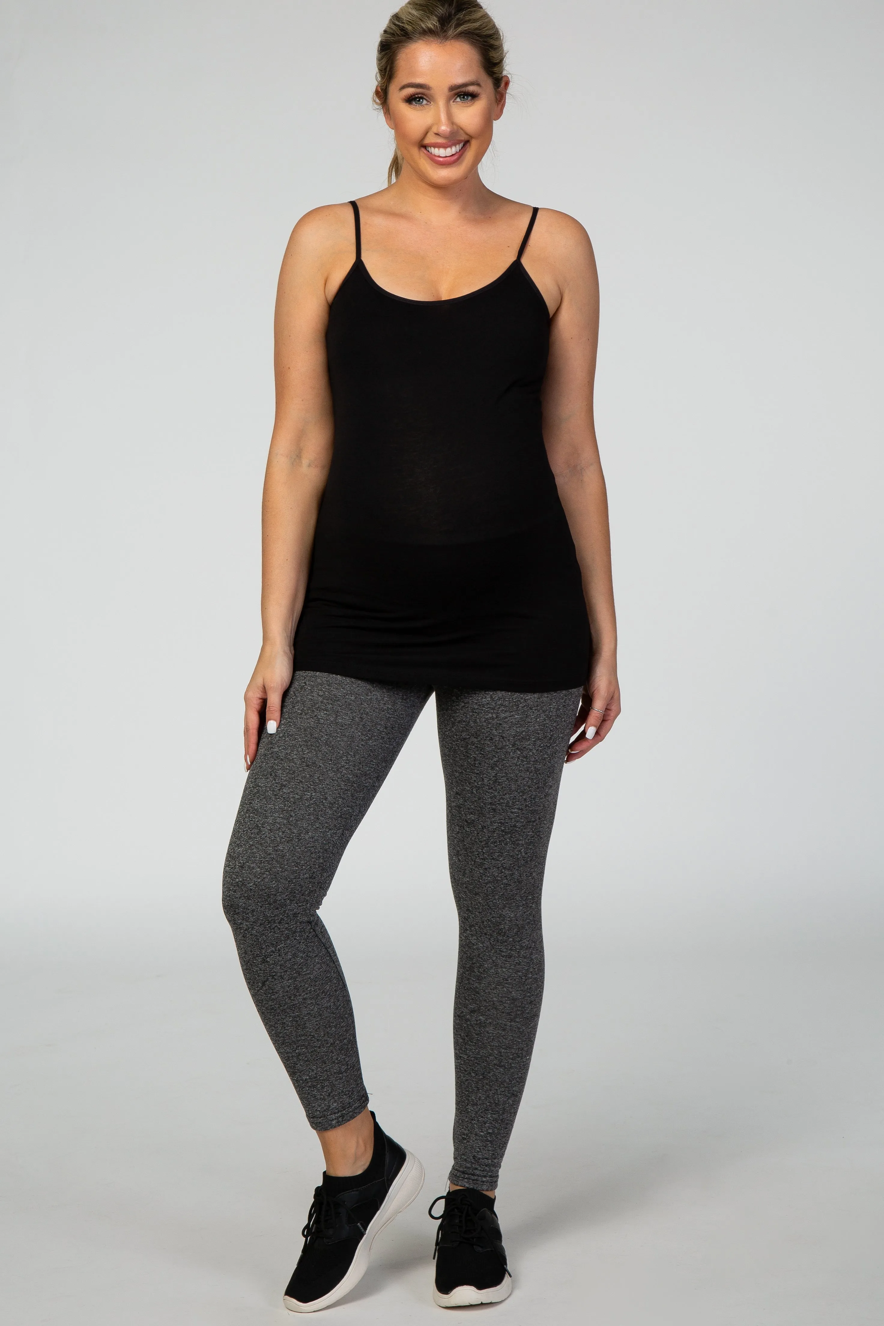 Black Solid Maternity Cami sold by Pinkblush product image thumbnail 4