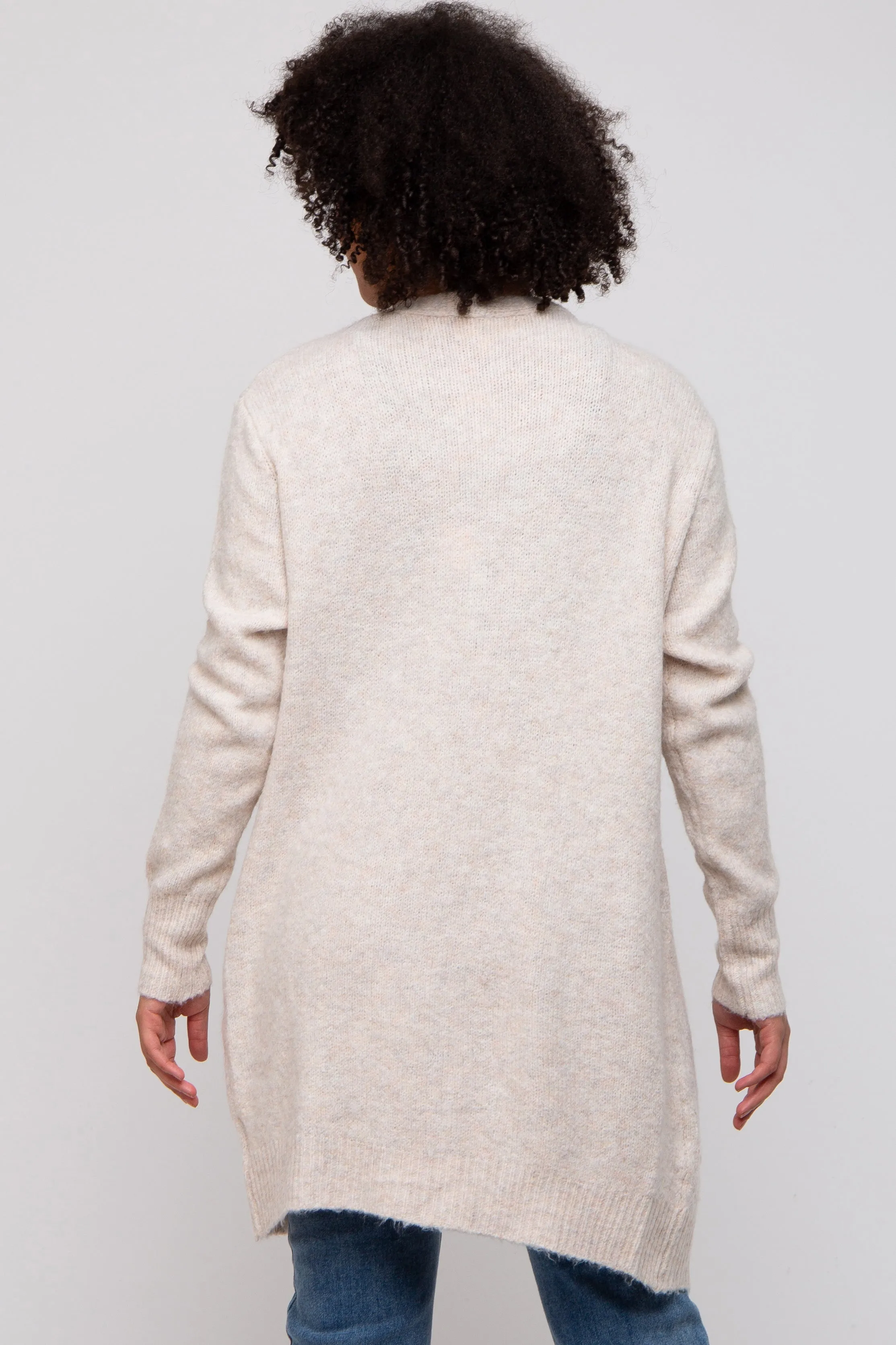 Beige Basic Knit Cardigan sold by Pinkblush product image thumbnail 5