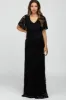 Black Lace Front Tie Maternity Maxi Dress sold by Pinkblush