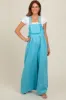 Blue Crochet Lace Trim Overalls sold by Pinkblush