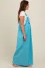 Blue Crochet Lace Trim Overalls sold by Pinkblush