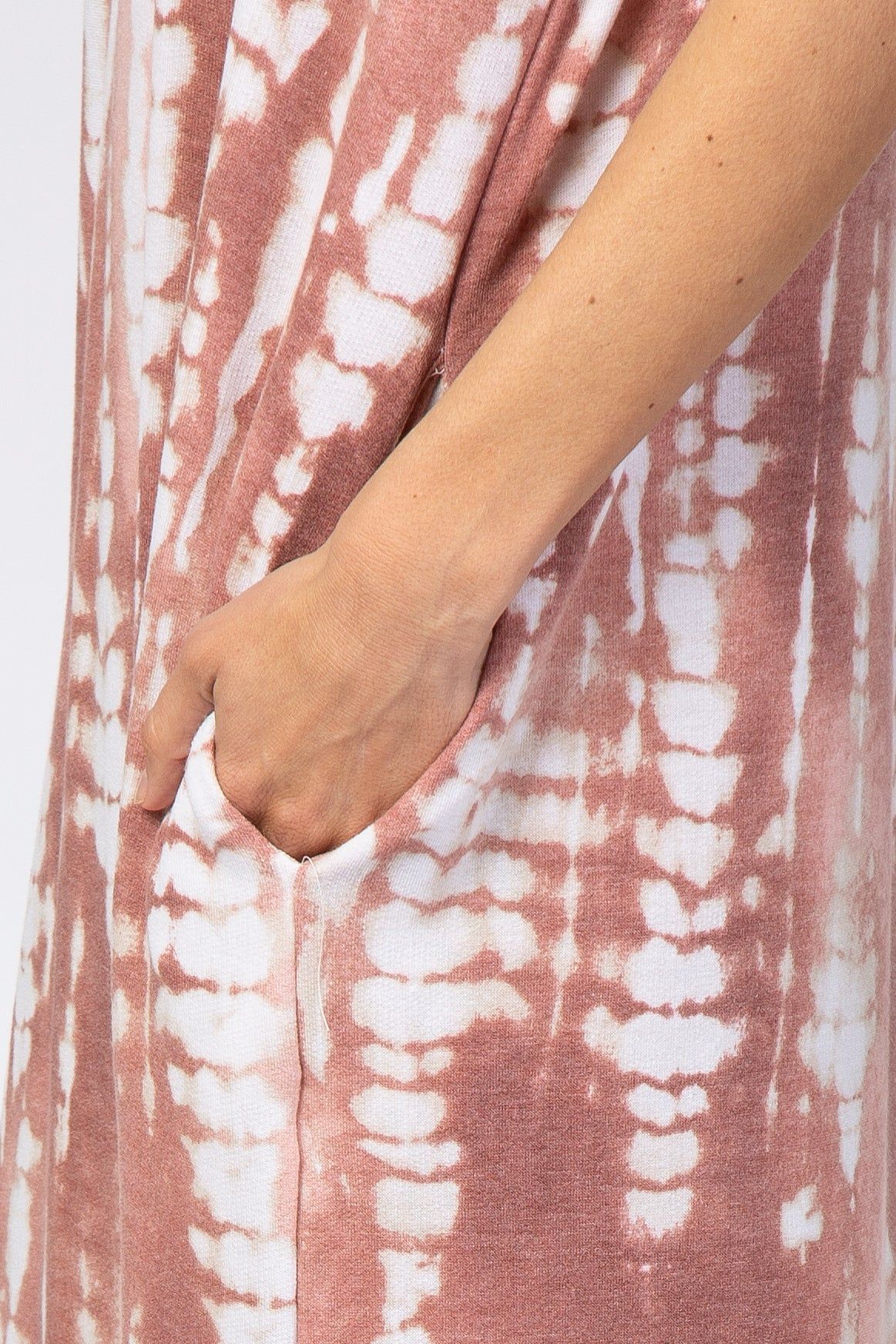 Mauve Tie Dye Maxi Dress sold by Pinkblush product image thumbnail 4