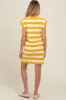 Yellow Striped Maternity Mini Dress sold by Pinkblush