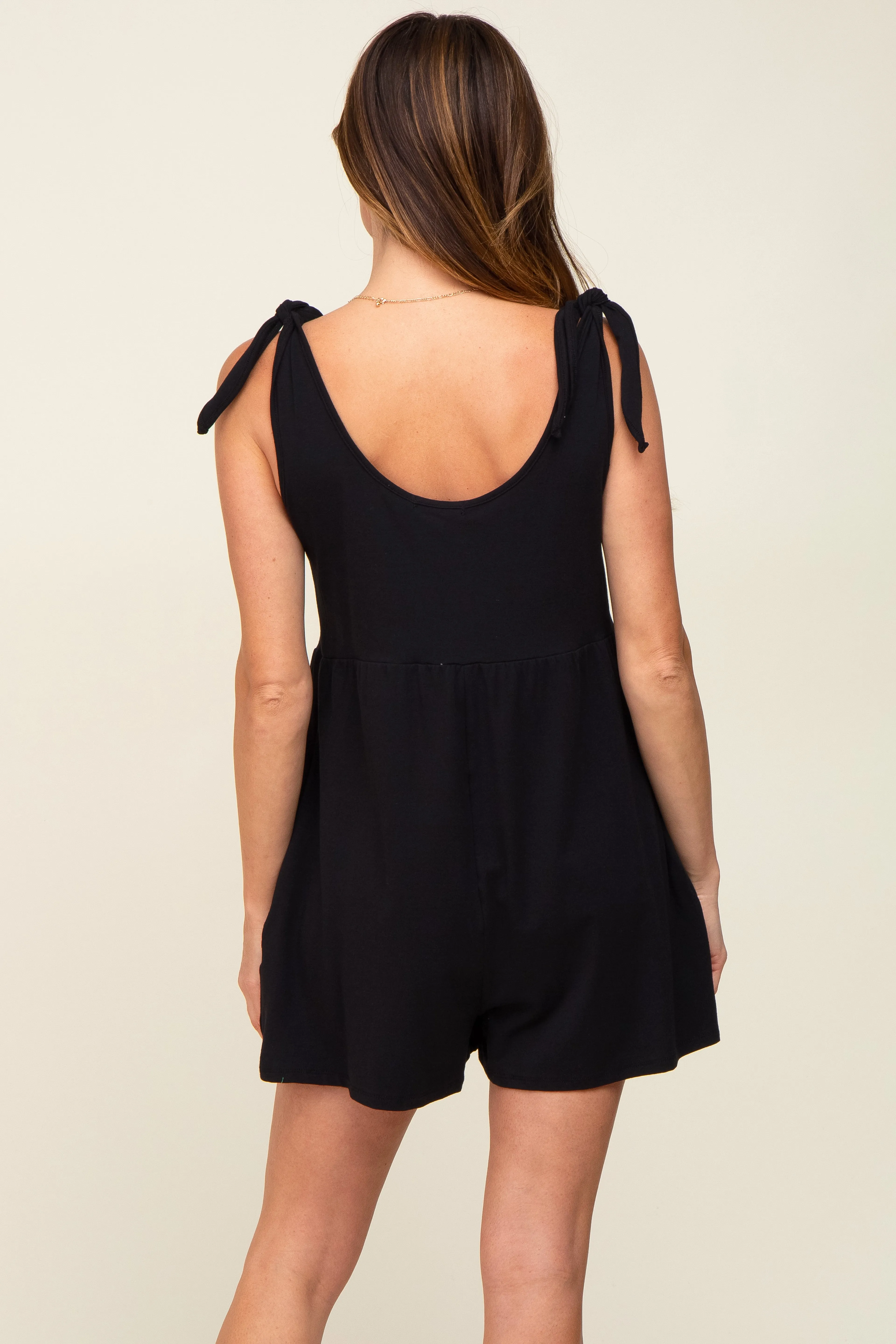 Black Knot Strap Romper sold by Pinkblush product image thumbnail 3