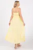 Yellow Eyelet Floral Shoulder Tie Dress sold by Pinkblush