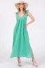 Mint Green Ruffle Strap Midi Dress sold by Pinkblush