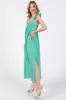 Mint Green Ruffle Strap Midi Dress sold by Pinkblush