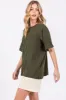 Green Oversized Pocket Front Short Sleeve Top sold by Pinkblush