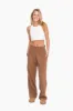 Brown Fleece Lined Maternity Lounge Pants sold by Pinkblush