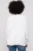 White Basic Ribbed Cardigan Sweater sold by Pinkblush