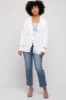 White Basic Ribbed Cardigan Sweater sold by Pinkblush