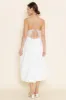 White Taupe Strappy Midi Sundress sold by Pinkblush