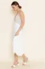 White Taupe Strappy Midi Sundress sold by Pinkblush