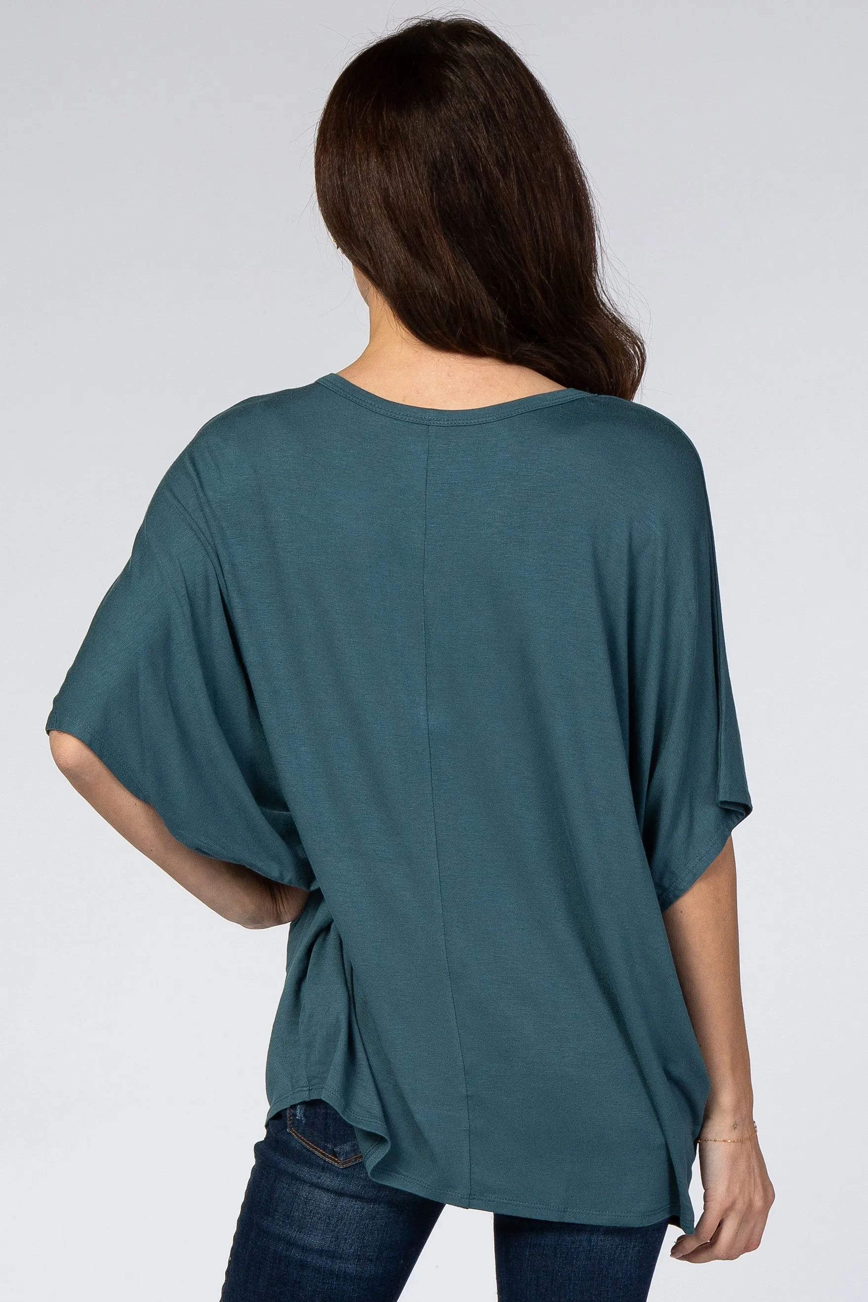 Teal Button Front Tunic sold by Pinkblush product image thumbnail 3