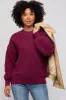 Burgundy Ribbed Sweater sold by Pinkblush