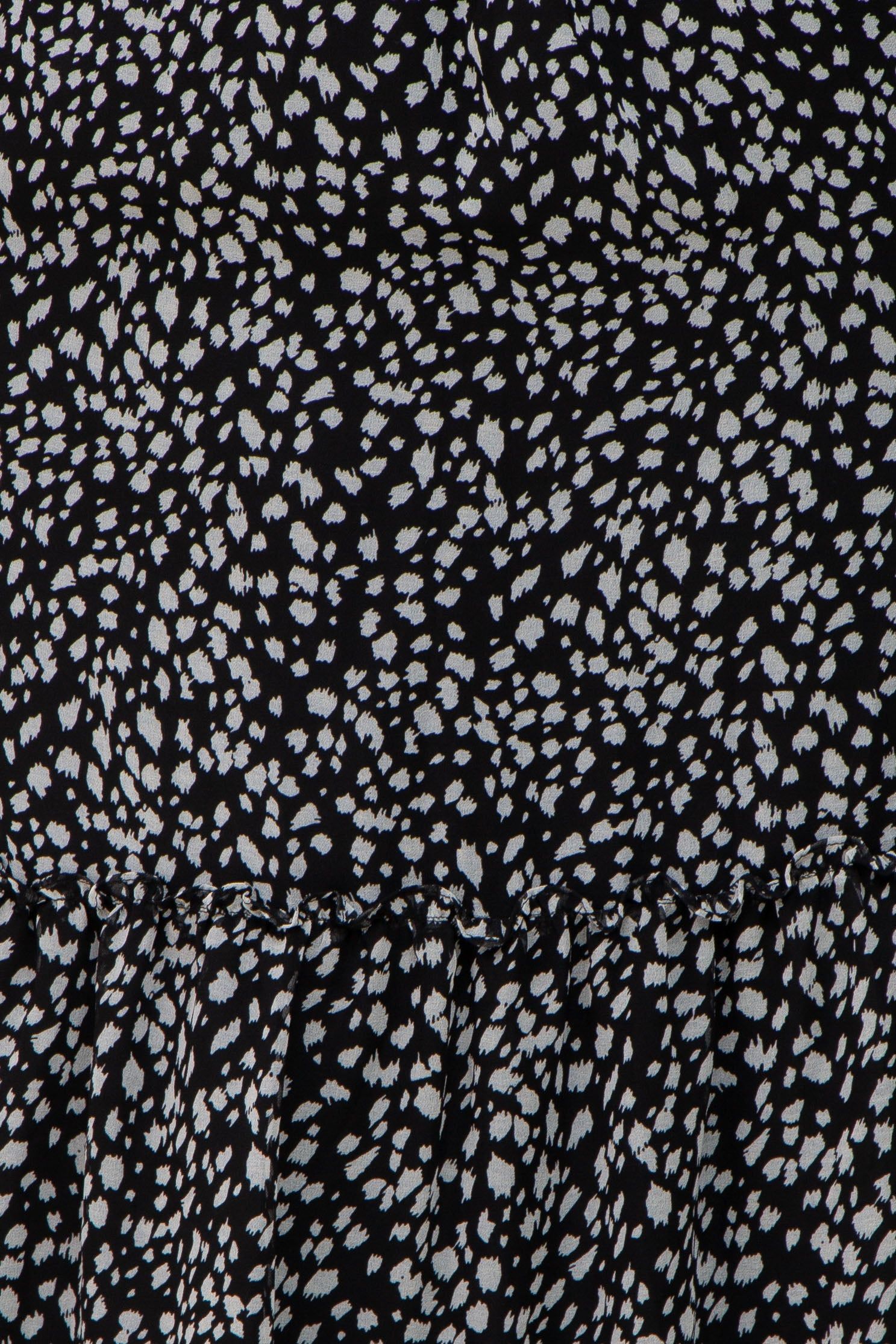 Black Animal Print Chiffon Ruffle Accent Dress sold by Pinkblush product image thumbnail 4