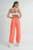 Coral Cream Colorblock Sweatpants sold by Pinkblush