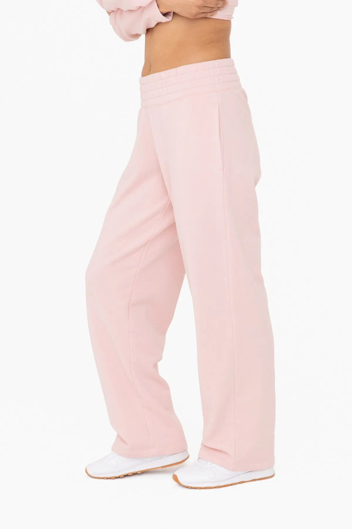 Light Pink Fleece Lined Lounge Pants sold by Pinkblush product image thumbnail 3
