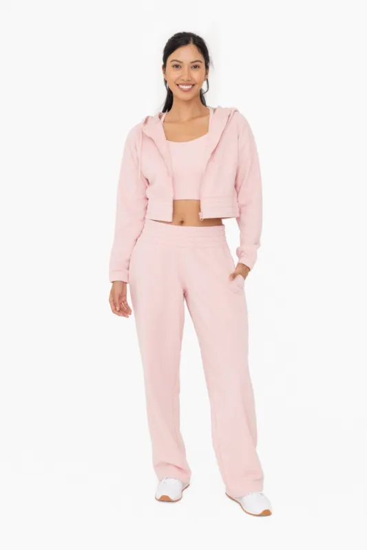 Light Pink Fleece Lined Lounge Pants sold by Pinkblush