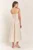 Yellow Stripe Detail Midi Dress sold by Pinkblush