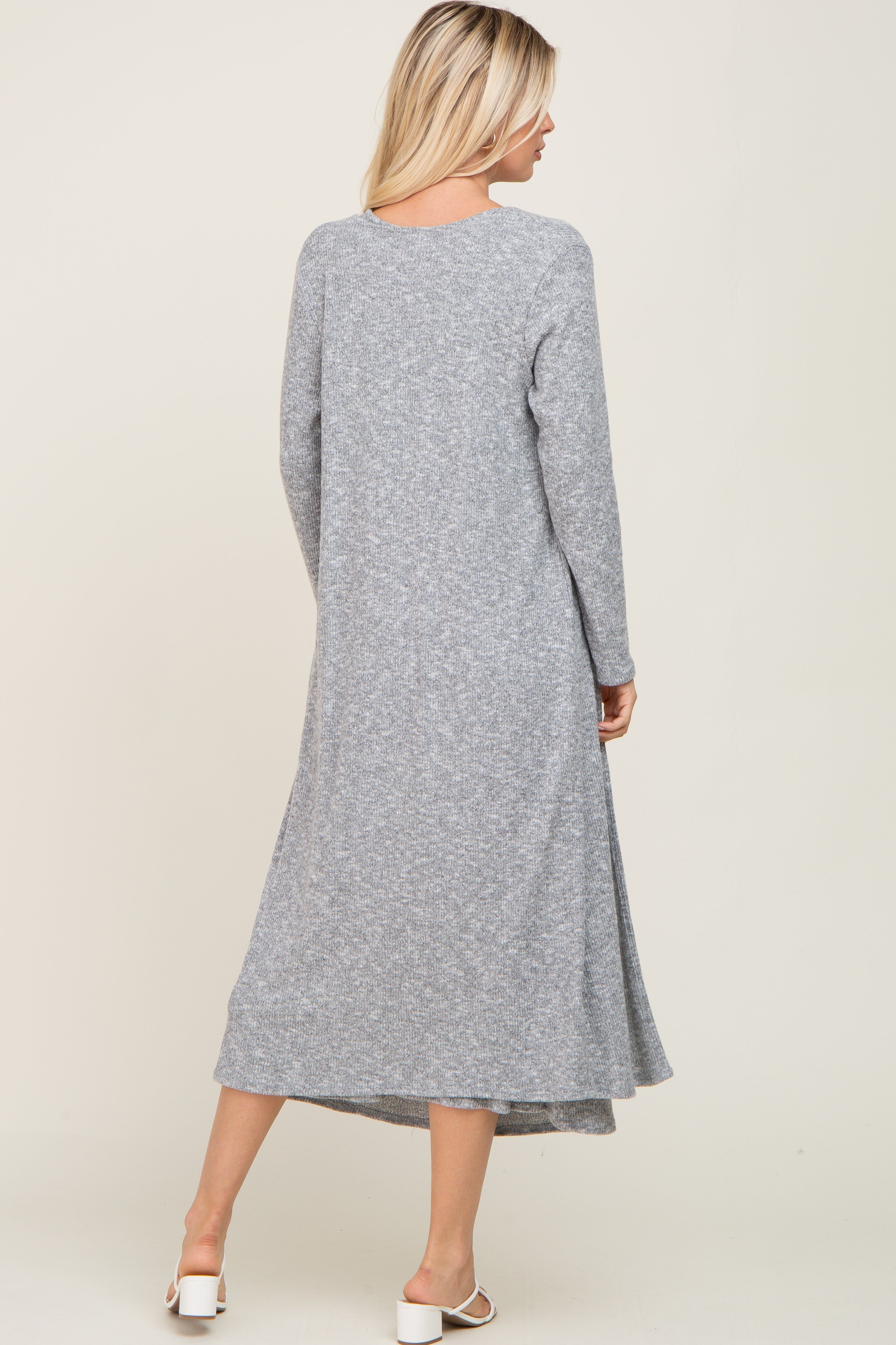 Heather Grey 3-Piece Skirt and Cardigan Set sold by Pinkblush product image thumbnail 3