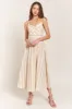 Yellow Stripe Detail Midi Dress sold by Pinkblush