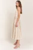 Yellow Stripe Detail Midi Dress sold by Pinkblush