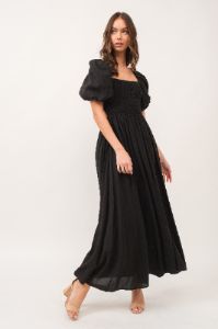 Black Cutout Back Maxi Dress sold by Pinkblush