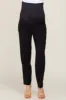 Black Cropped Maternity Dress Pants sold by Pinkblush