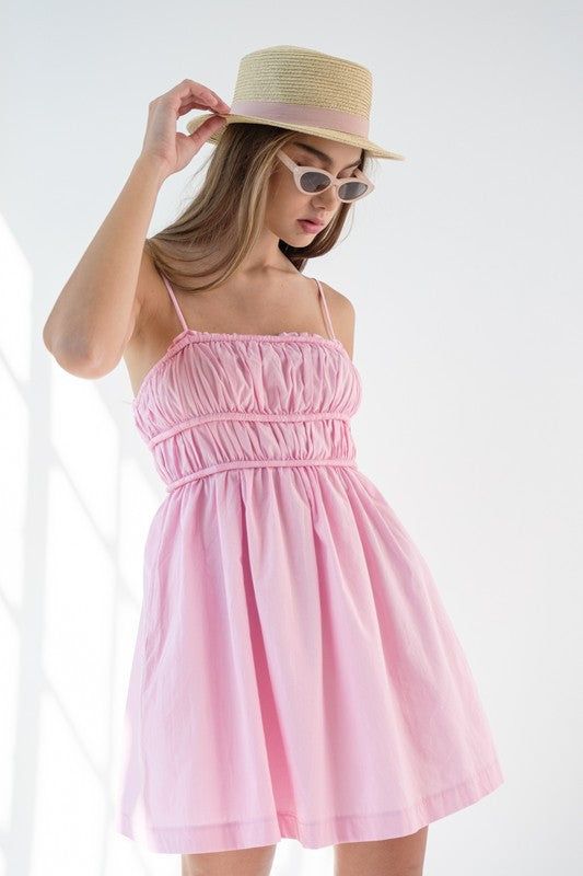 Pink Babydoll Mini Dress sold by Pinkblush