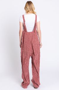 Mauve Corduroy Wide Leg Overalls sold by Pinkblush