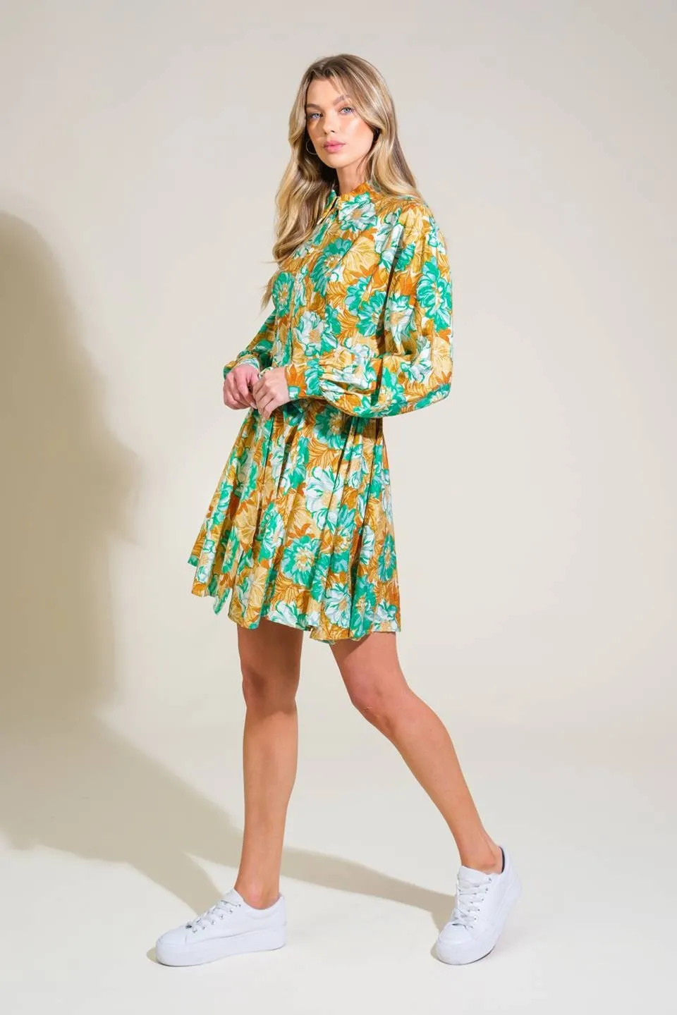 Rust Turquoise Floral Romper sold by Pinkblush product image thumbnail 5