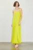 Lime Pleated Sleeveless Maternity Maxi Dress sold by Pinkblush
