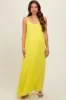 Lime Pleated Sleeveless Maternity Maxi Dress sold by Pinkblush