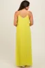 Lime Pleated Sleeveless Maternity Maxi Dress sold by Pinkblush