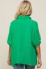 Green Button Down Collared Maternity Top sold by Pinkblush