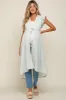 Mint Floral Ruffle Maternity Cover-Up sold by Pinkblush